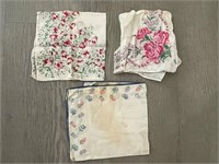 Vintage Floral Handkerchiefs