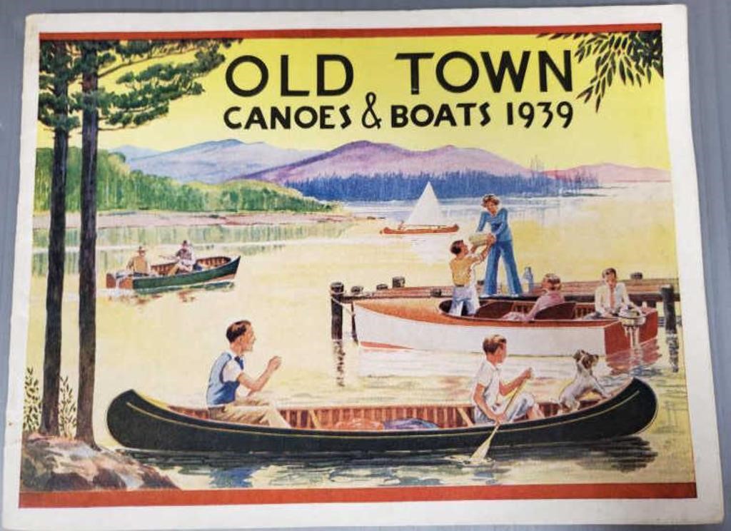 Vintage 1939 Old Town canoes & boats catalog: