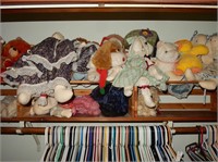 Lot of Misc Dolls and Stuffed Animals