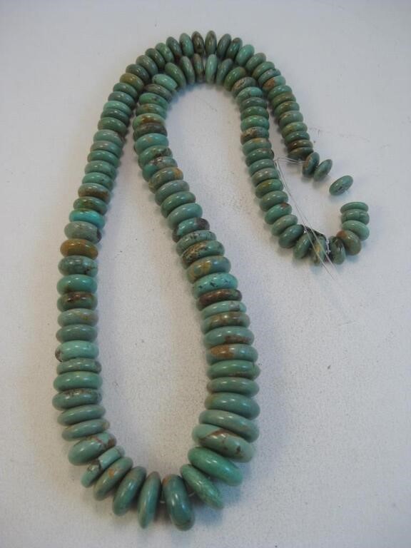 Southwest Turquoise Bead Necklace Strand