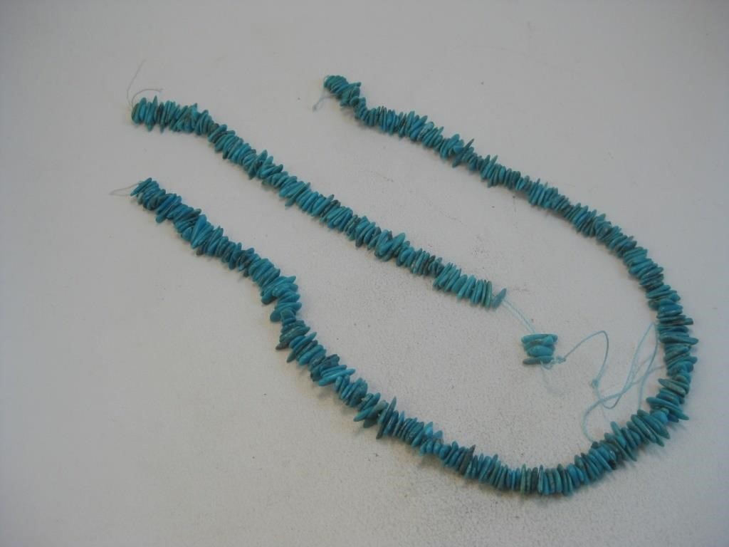 Two Strands Turquoise Beads