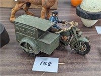 Cast Iron Parcel Post Motorcycle