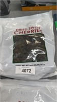Two bags of dried cherries
