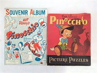 Vintage Disney Pinocchio Puzzles & Songbook