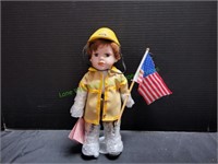 11" Traditions Fire Department Boy Porcelain Doll