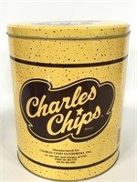 Vintage Charles Chips chip tin