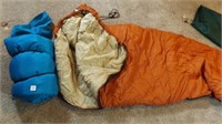 2 sleeping bags, 1 may be waterproof