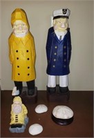 Sea Captain Wood Carved Figurines and More