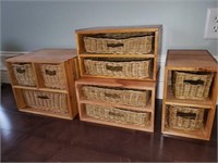 Storage Boxes with Basket Drawers