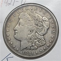 1921 D MORGAN SILVER DOLLAR