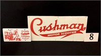 Cushman Sign (25" x 11"), Plate