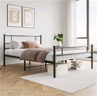 ZGEHCO Full Size Metal Bed Frame with Heavy Duty S