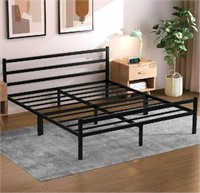 Mr IRONSTONE King size Bed Frame with Headboard an