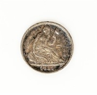 Coin ** RARE 1837 Liberty Seated Half Dime-XF