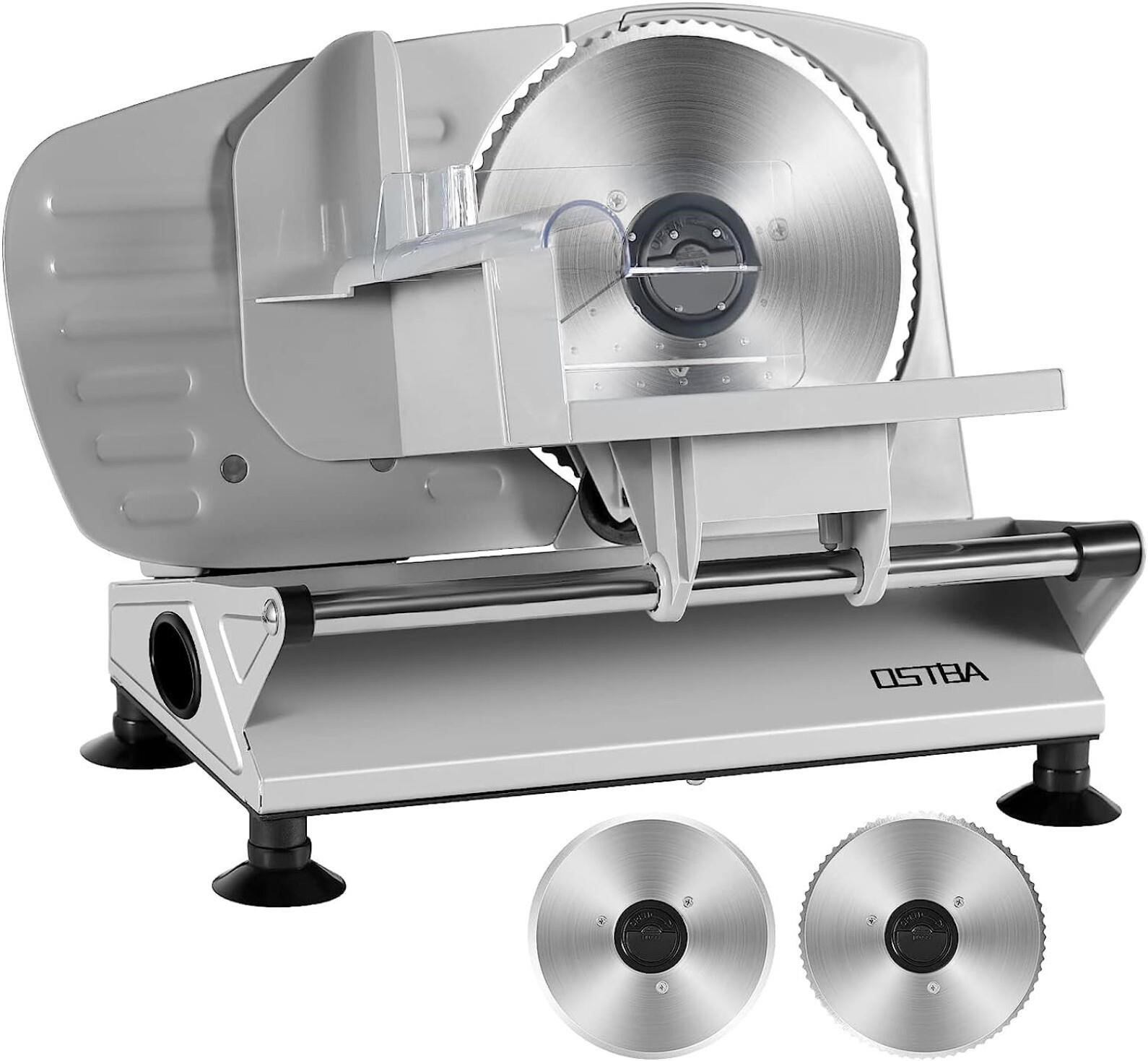 OSTBA Meat Slicer Electric Deli Food Slicer with T