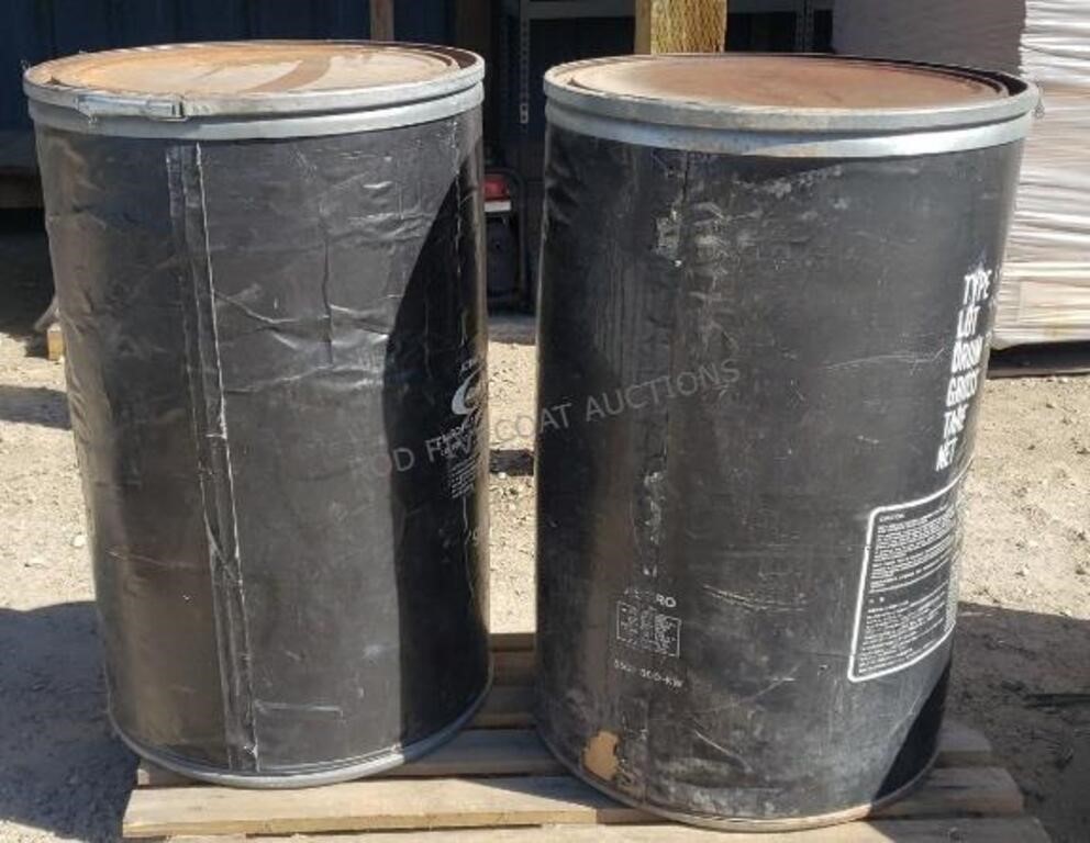 2-- 55 Gallon Cardboard Barrels