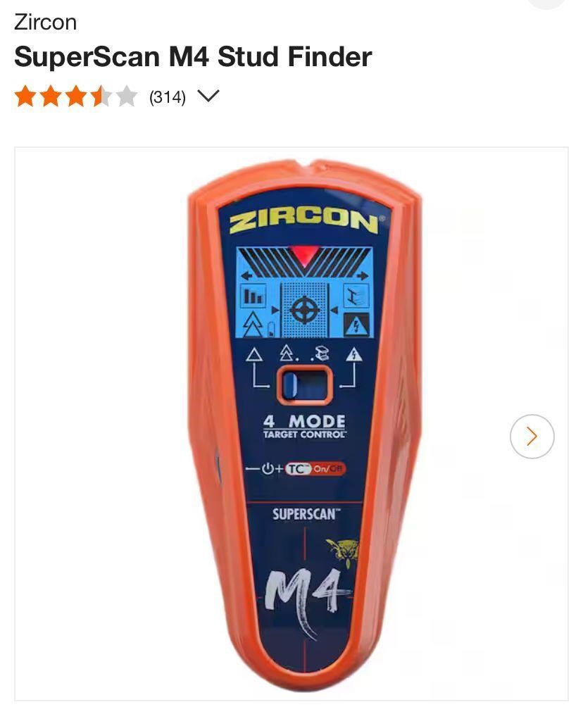 Zircon SuperScan M4 Stud Finder