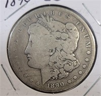 1890-CC Morgan Silver Dollar