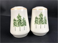 Pine Tree Ceramic Salt & Pepper Shakers