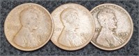(3) Lincoln Cents: