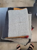 Thin throw blanket