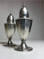 ANTIQUE WEBSTER &CO STERLING SILVER SALT& PEPPER