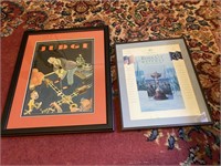 RIDERS CUP FRAMED GOLF PICTURE & 1930 GOLF JUDGE