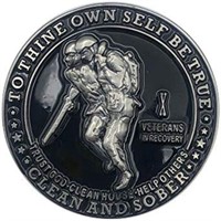 New - (Year 10) Veterans in Recovery AA Chip