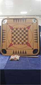 Two Sided Game Table w/ Game Pieces (28.5"×28.5")