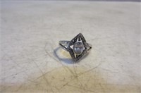 Sterling sz6.75 Ring w/ Bling Stone