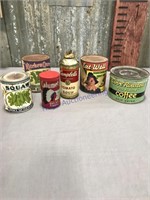 Assorted cans (food)