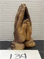 1950’s Hand Carved Olive Wood Praying Hands