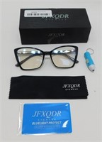 JFXQDR Brand Oversized Cat Eye Glasses Blue Light