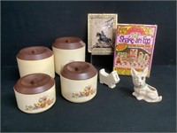 1960s Canister Set, Planter Dogs & More