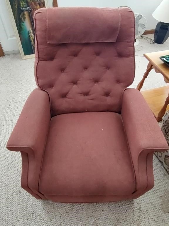 Light Maroon Recliner