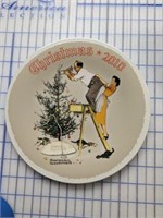 Decorative Christmas Plate - Norman Rockwell