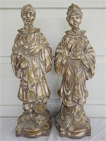 Pair of Asian Style Porcelain Figurines