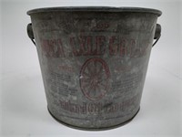 Vintage Standard Oil Co. Mica Axle Grease Bucket