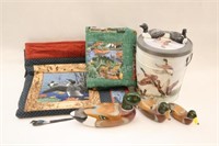 Decoy Wall Hangings, Painted Wooden Decoys, Tin