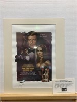 James Bond Roger Moore Signed and Numbered Poster