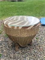 African Djembe Drum Table