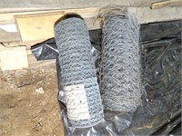 Lot of 2 Chicken Fence Wire Rolls