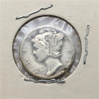 1944 D Silver Mercury Dime