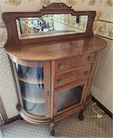 Half Oval Curved Side Cabinet