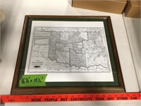 Oklahoma Indian Terr. framed map