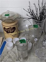 Crystal Vase, Glass Pitchers, Cut Glass Vase,