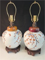Wescal Japanese Ginger Jar Lamps
