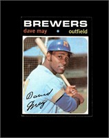 1971 Topps #493 Dave May EX to EX-MT+