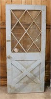 Primitive wooden door w/ handle, 36" x 80",