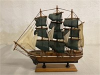 Wood Model Ship 12"x11.25”
